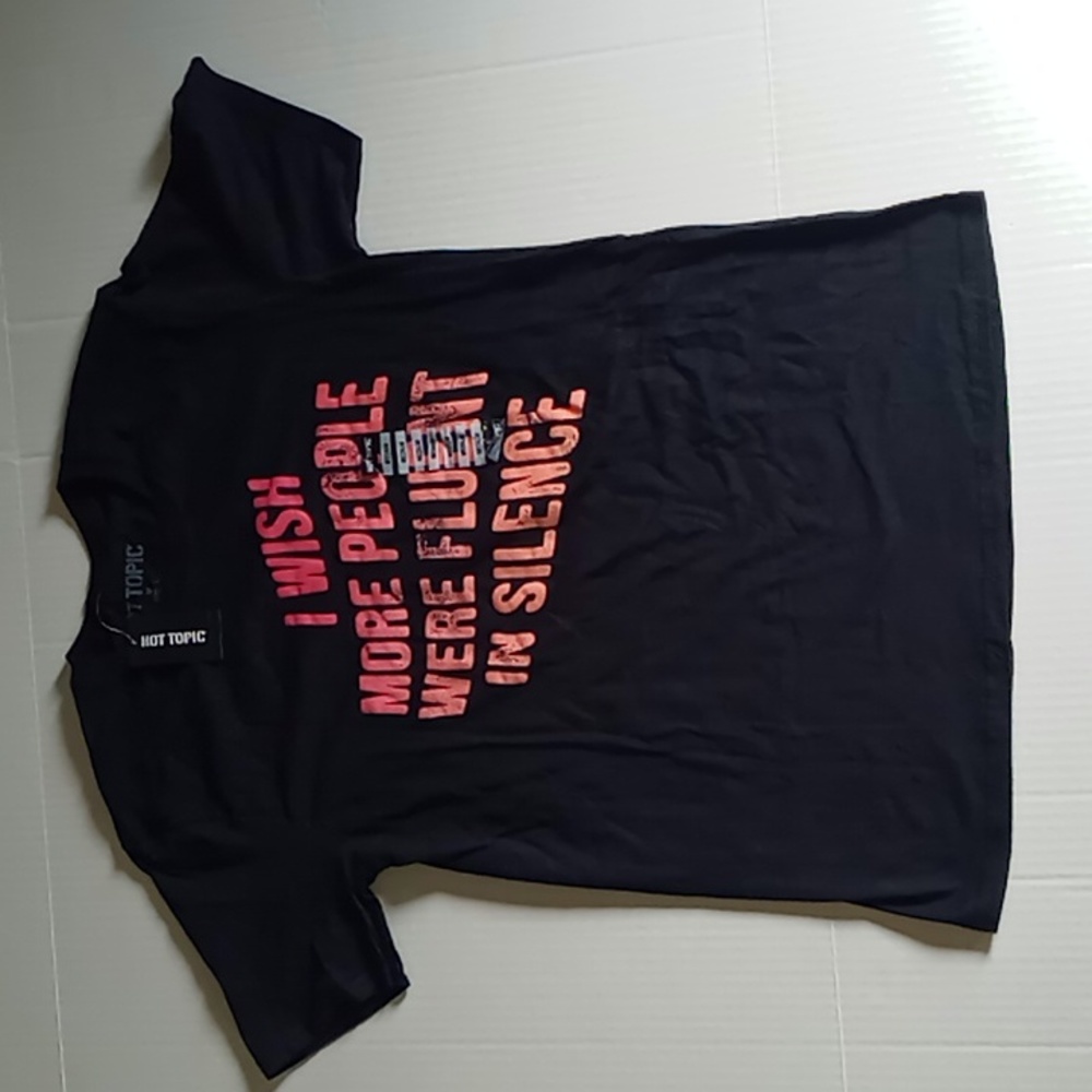 Hot Topic I wish more people were fluent in silence t-shirt